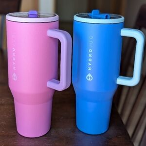 HydroJug Pink and Blue Water Bottles